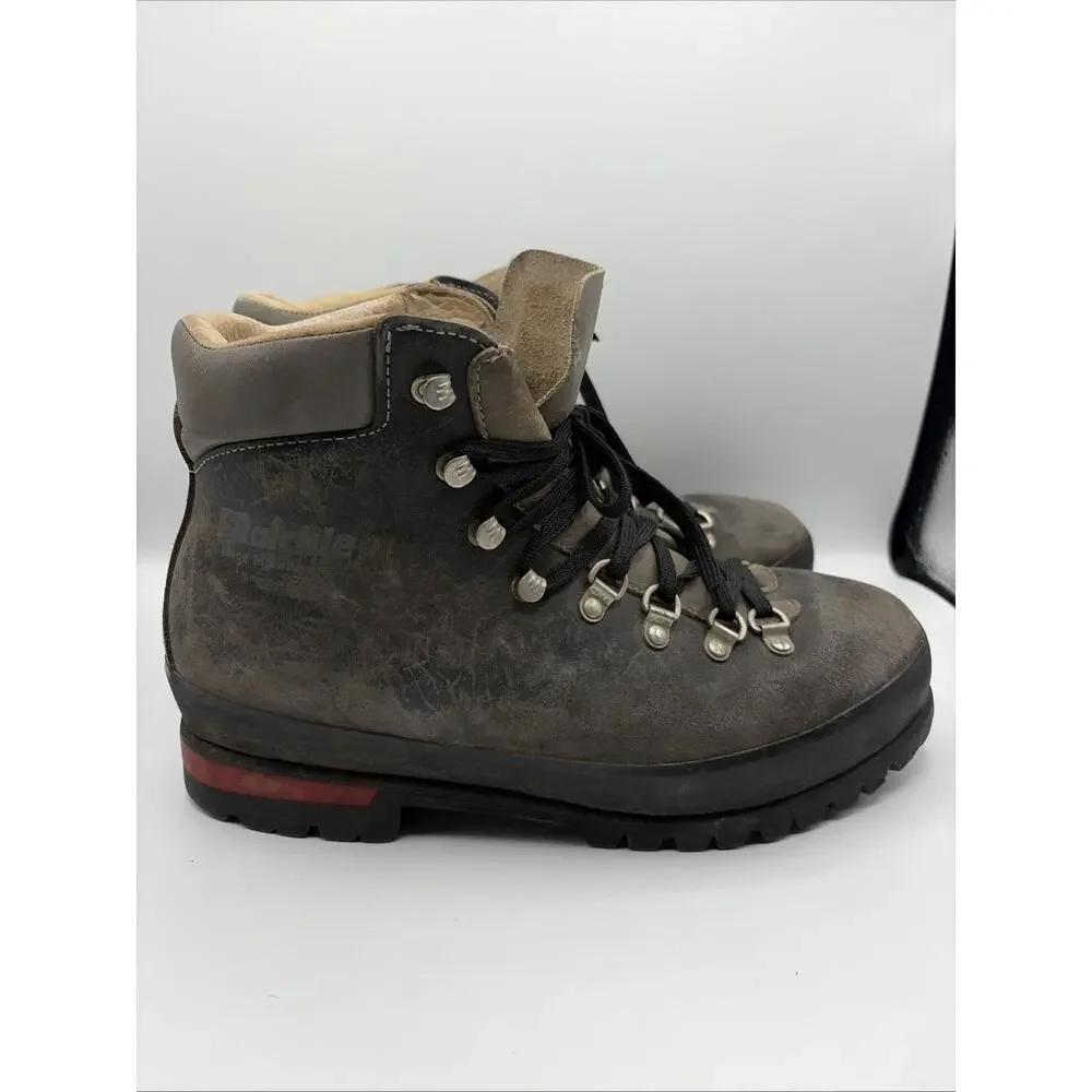 Raichle Men's Size 10.5 M Swiss Leather Hiking Mountaineering Boots VTG Good